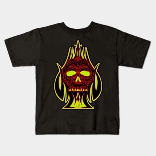 Skull and spade Kids T-Shirt